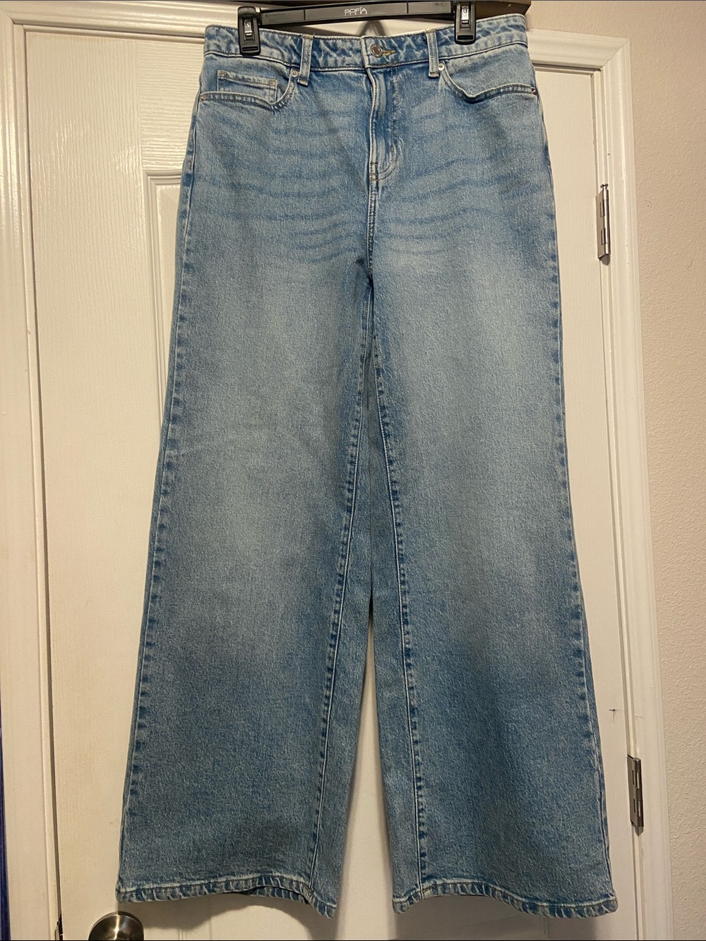 Time and Tru Women's Wide Leg Jeans, 31" Inseam, Sizes 8